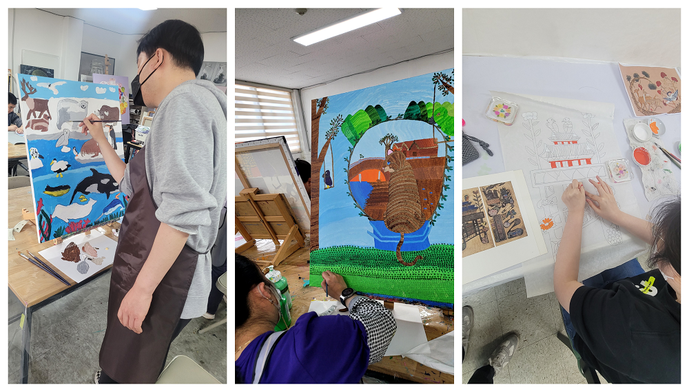 IBK드림윙즈_서양화,한국화 작업사진.png